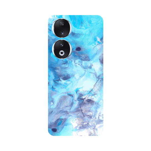 Honor 90 5G Marble Clouds Transparent Silicone TPU Θήκη