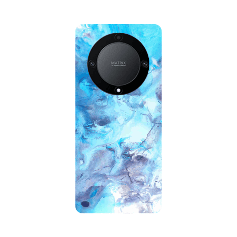 Honor Magic5 Lite 5G Marble Clouds Transparent Silicone TPU Θήκη