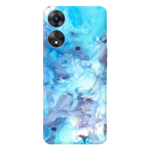 Oppo A 98 Marble Clouds Transparent Silicone TPU Θήκη