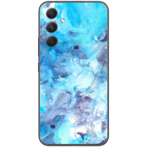Samsung Galaxy A25 Marble Clouds Transparent Silicone TPU Θήκη