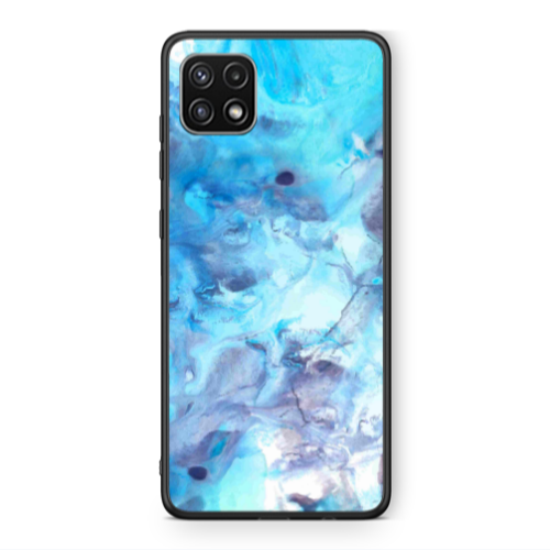 Samsung A22 5G Marble Clouds Black Glossy Θήκη