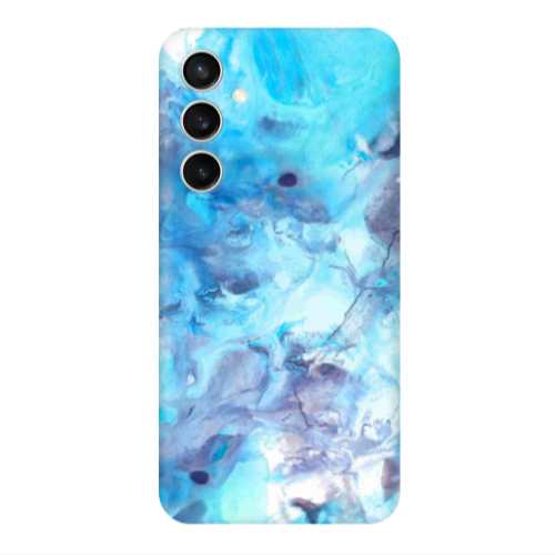 Samsung S24 Marble Clouds Transparent Silicone TPU Θήκη