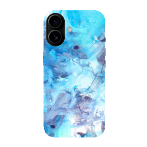 Apple Iphone 16 Marble Clouds Transparent Silicone TPU Θήκη