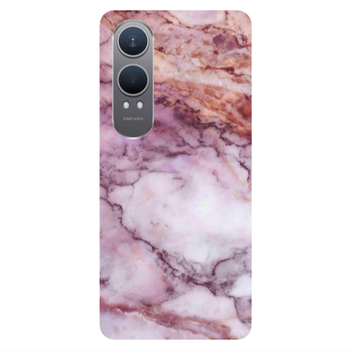 Oneplus Nord Ce 4 lite Marble Brown And Pink Transparent Silicone TPU Θήκη