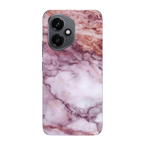 Honor Magic 400 Marble Brown And Pink Transparent Silicone TPU Θήκη