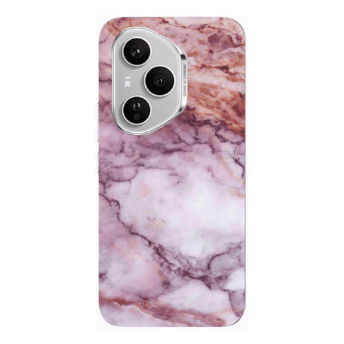 Honor Magic 400 Pro Marble Brown And Pink Transparent Silicone TPU Θήκη