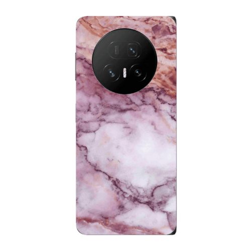 Honor Magic V5 Marble Brown And Pink Transparent Silicone TPU Θήκη