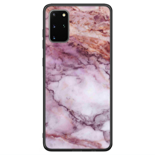 Samsung S20 FE Marble Brown And Pink Black Glossy Θήκη