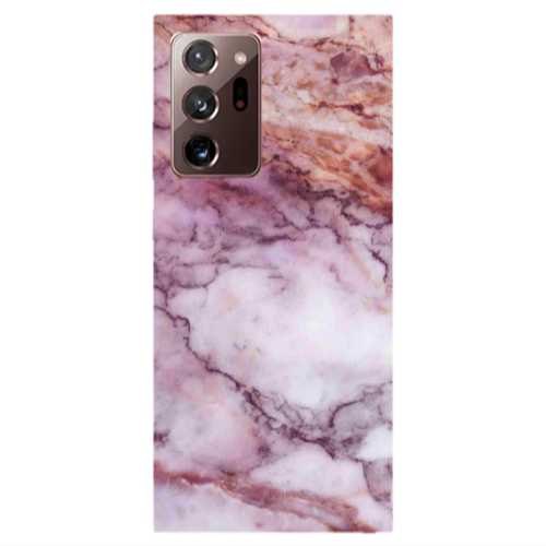 Samsung Note 20 Ultra Marble Brown And Pink Transparent Silicone TPU Θήκη