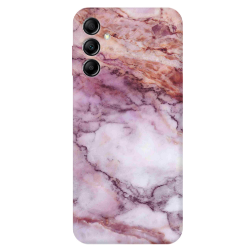 Samsung A24 Marble Brown And Pink Transparent Silicone TPU Θήκη
