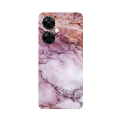 Oneplus Nord CE 3 Lite 5G Marble Brown And Pink Transparent Silicone TPU Θήκη