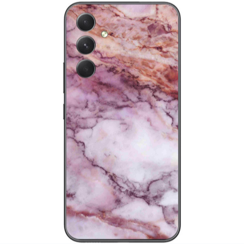 Samsung  Galaxy A05s Marble Brown And Pink Transparent Silicone TPU Θήκη