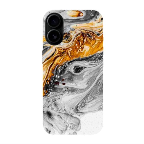 Apple Iphone 16 plus Marble gray Patern Transparent Silicone TPU Θήκη