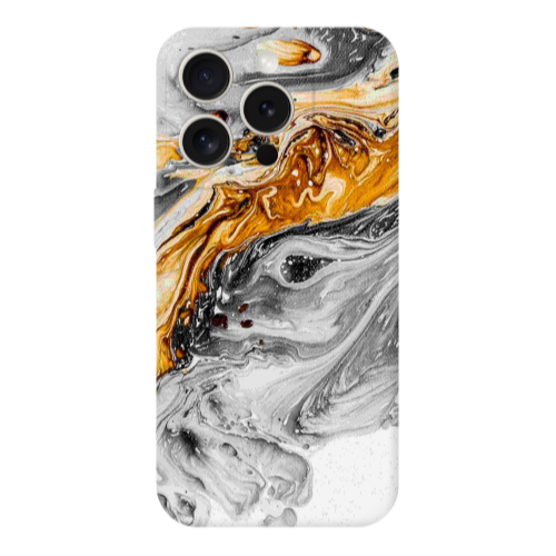 Apple Iphone 16 Pro Marble gray Patern Transparent Silicone TPU Θήκη