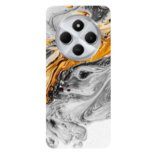 Xiaomi Redmi 14c Marble gray Patern Transparent Silicone TPU Θήκη
