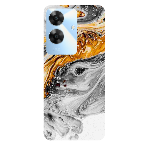 Realme Note 60 Marble gray Patern Transparent Silicone TPU Θήκη