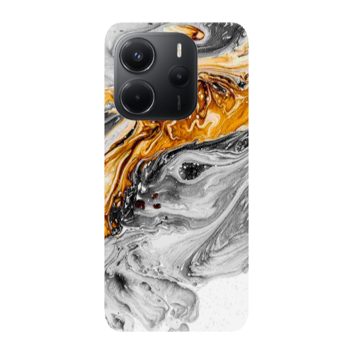 Xiaomi Redmi Note 14 Marble gray Patern Transparent Silicone TPU Θήκη