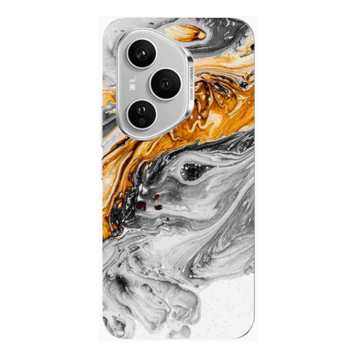 Honor Magic 400 Pro Marble gray Patern Transparent Silicone TPU Θήκη