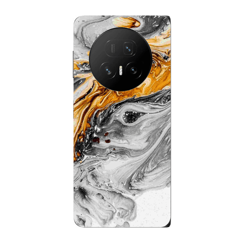 Honor Magic V5 Marble gray Patern Transparent Silicone TPU Θήκη