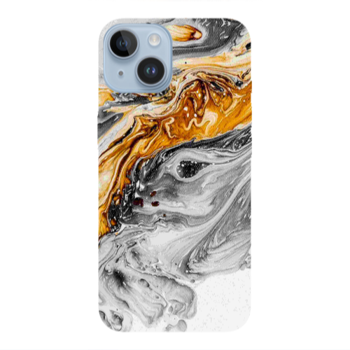 Apple iPhone 14 Plus Marble gray Patern Transparent Silicone TPU Θήκη
