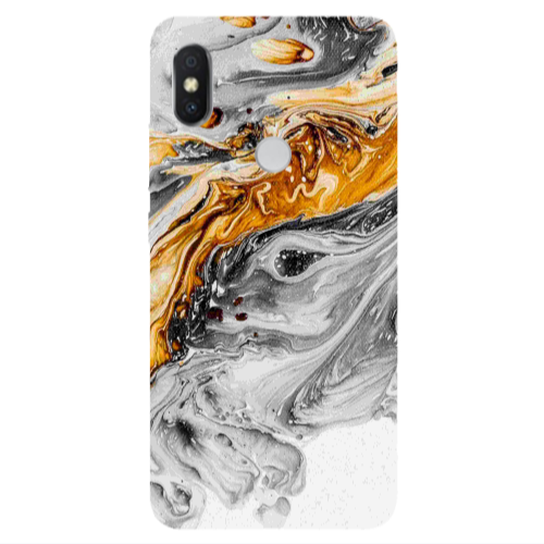 Xiaomi Redmi S2 Marble gray Patern Transparent Silicone TPU Θήκη