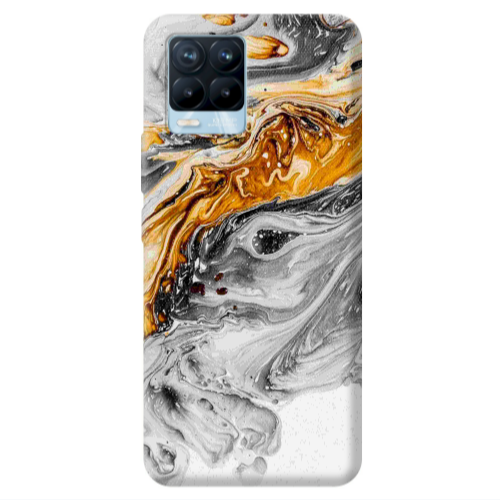 Realme 8 Pro Marble gray Patern Transparent Silicone TPU Θήκη
