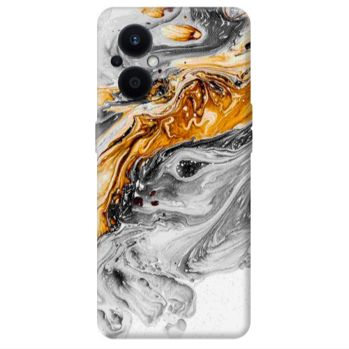 Oppo Reno 7 Lite Marble gray Patern Transparent Silicone TPU Θήκη