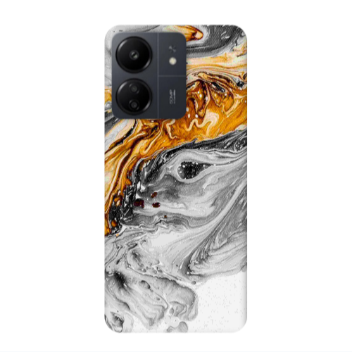 Xiaomi Redmi 13C Marble gray Patern Transparent Silicone TPU Θήκη