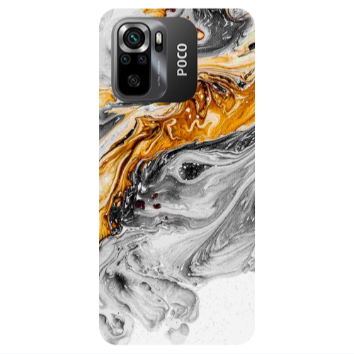 Xiaomi Poco M5 s Marble gray Patern Transparent Silicone TPU Θήκη