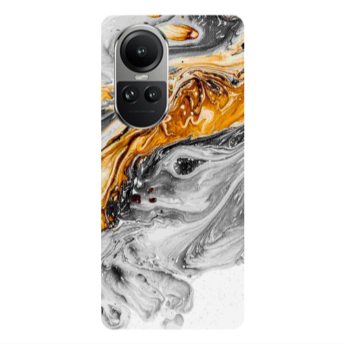 Oppo Reno10 5G Marble gray Patern Transparent Silicone TPU Θήκη