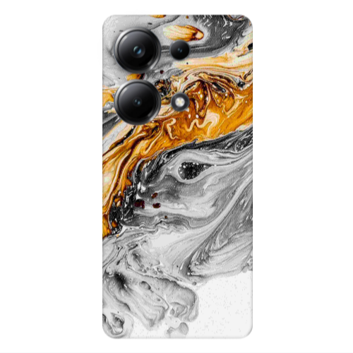 Xiaomi Poco M6 Pro 4G Marble gray Patern Transparent Silicone TPU Θήκη