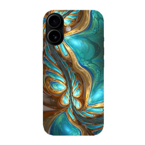 Apple Iphone 16 plus Marble Blurry Transparent Silicone TPU Θήκη