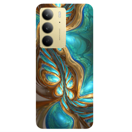 Realme C 75 Marble Blurry Transparent Silicone TPU Θήκη