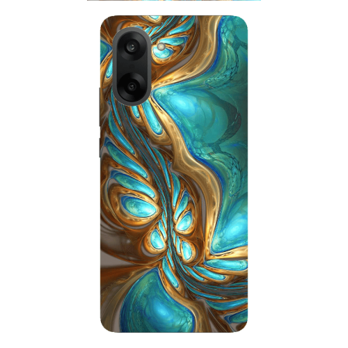 Oneplus Nord CE 5 Marble Blurry Transparent Silicone TPU Θήκη