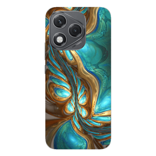 Honor 400 Lite Marble Blurry Transparent Silicone TPU Θήκη