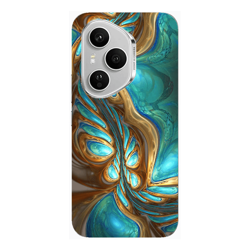 Honor Magic 400 Pro Marble Blurry Transparent Silicone TPU Θήκη