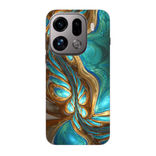 Oppo Find X9 Pro Marble Blurry Transparent Silicone TPU Θήκη