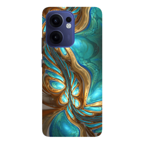 Oppo Reno13 FS Marble Blurry Transparent Silicone TPU Θήκη