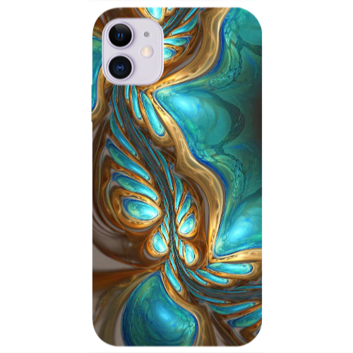Apple iPhone 11  Marble Blurry Transparent Silicone TPU Θήκη