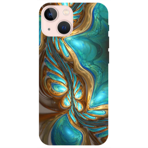 Apple iPhone 13 Marble Blurry Transparent Silicone TPU Θήκη