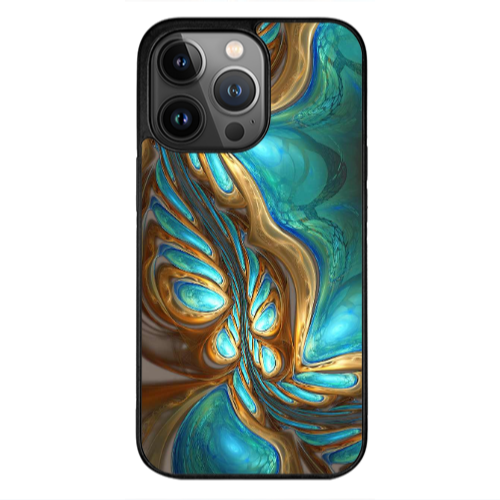 Apple iPhone 13 Pro Max Marble Blurry Black Glossy Θήκη