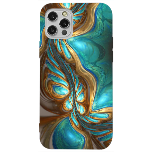 Apple iPhone 12 Pro Marble Blurry Transparent Silicone TPU Θήκη