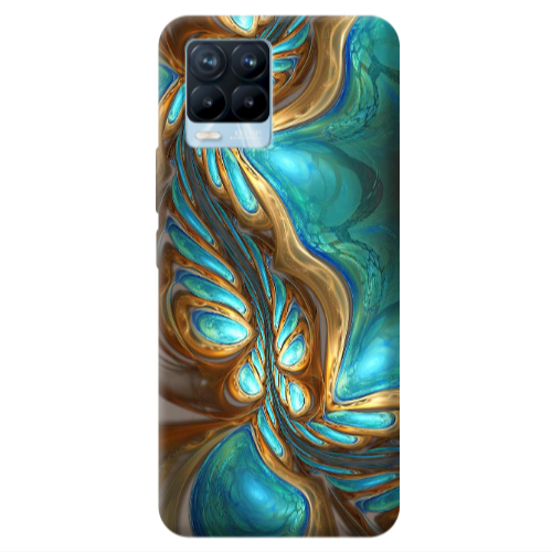 Realme 8 Pro Marble Blurry Transparent Silicone TPU Θήκη