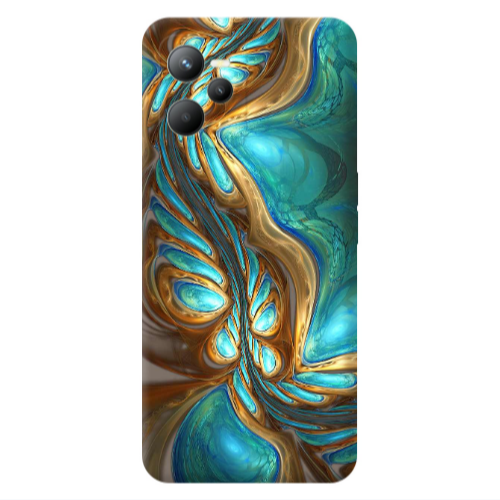 Realme C35 Marble Blurry Transparent Silicone TPU Θήκη