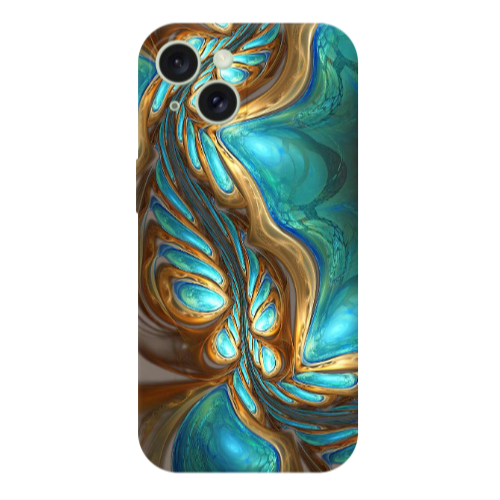 Apple iPhone 15 Plus Marble Blurry Transparent Silicone TPU Θήκη