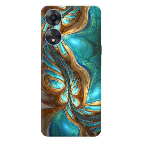 Oppo A 98 Marble Blurry Transparent Silicone TPU Θήκη
