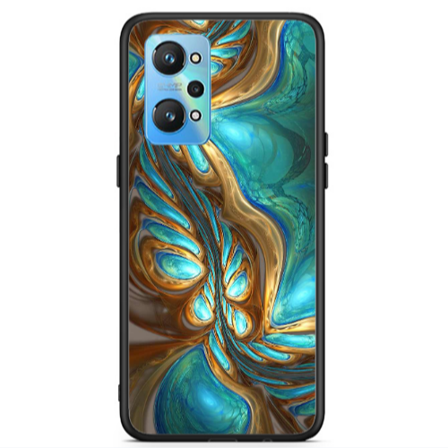 Realme Gt Neo 2 Marble Blurry Black Glossy Θήκη