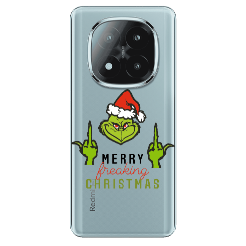 Xiaomi Redmi Note 14 Pro + 5g Merry Christmas44 Transparent Silicone TPU Θήκη