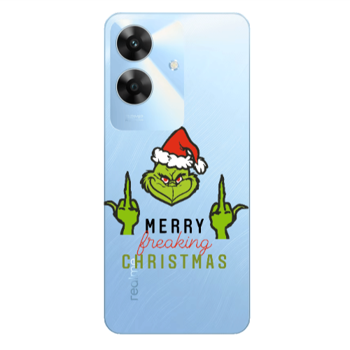 Realme Note 60 Merry Christmas44 Transparent Silicone TPU Θήκη
