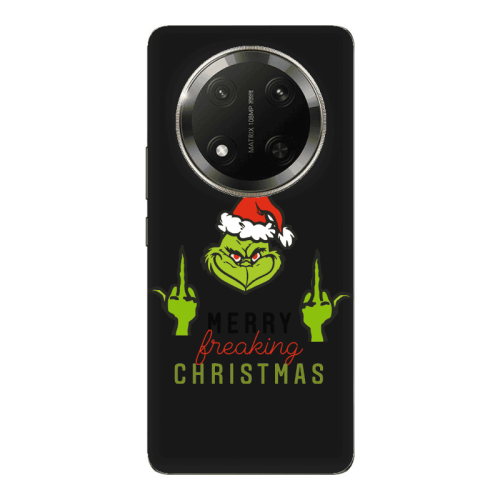 Honor Magic 7 Lite Merry Christmas44 Black Colored Silicone TPU Θήκη
